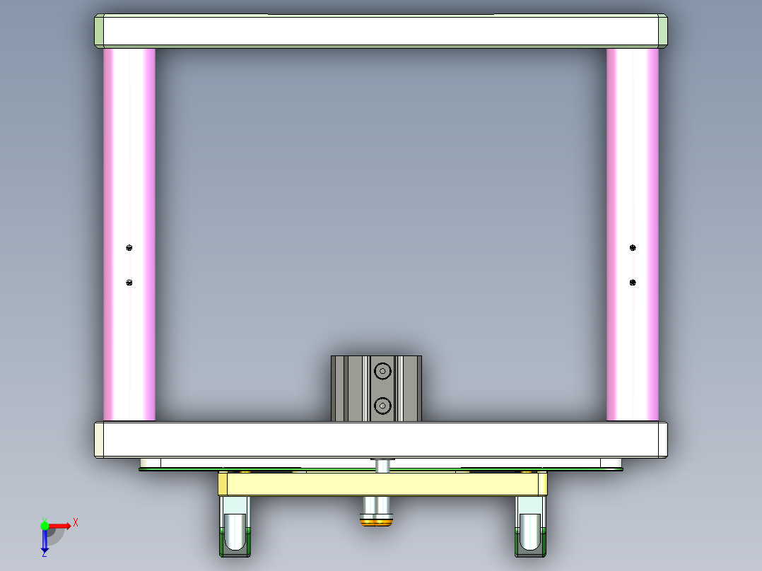 travel-c笔记本CNC工装夹具三维模型-cnc1-0416俯视图