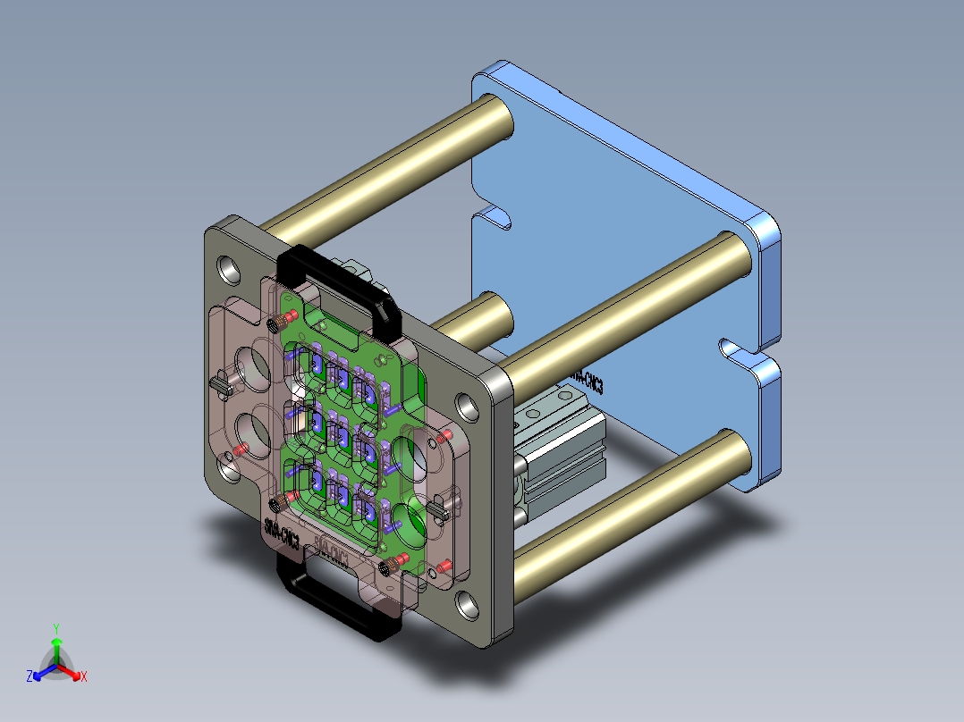 siva-aim-笔记本CNC工装夹具三维模型CNC3正等轴测图