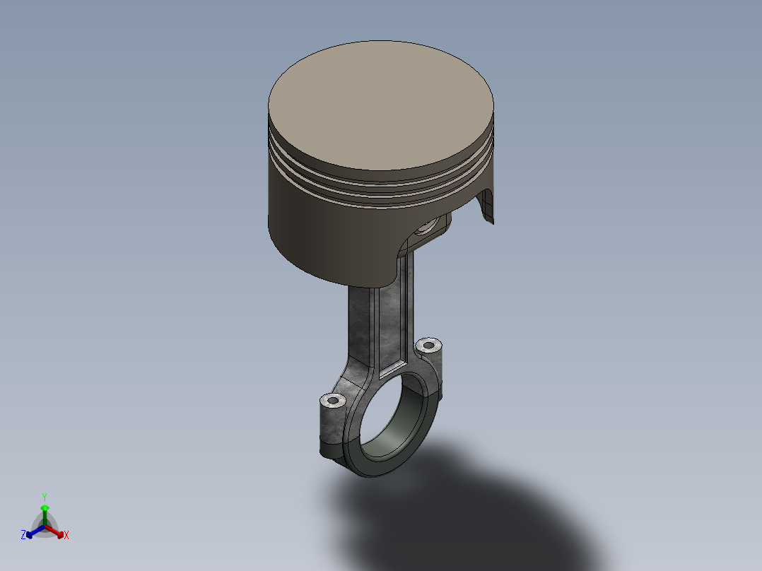 活塞正等轴测图