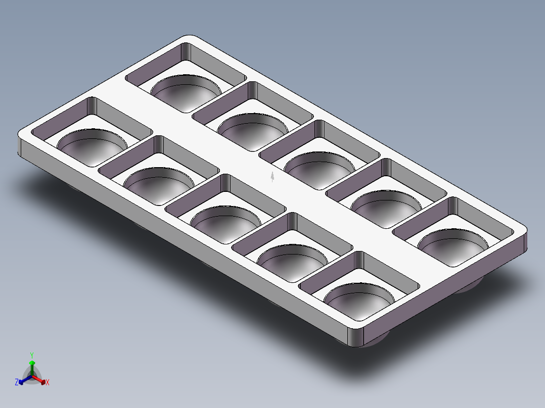 汤源塑料盒正等轴测图