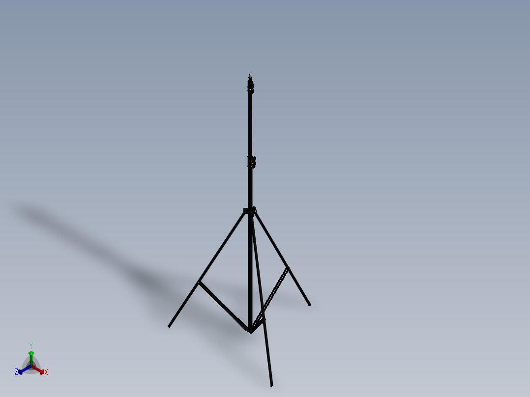 三脚架(13)正等轴测图