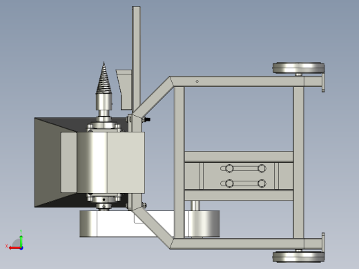 A2004542-木材粉碎机 - 木柴劈木机后视缩略图