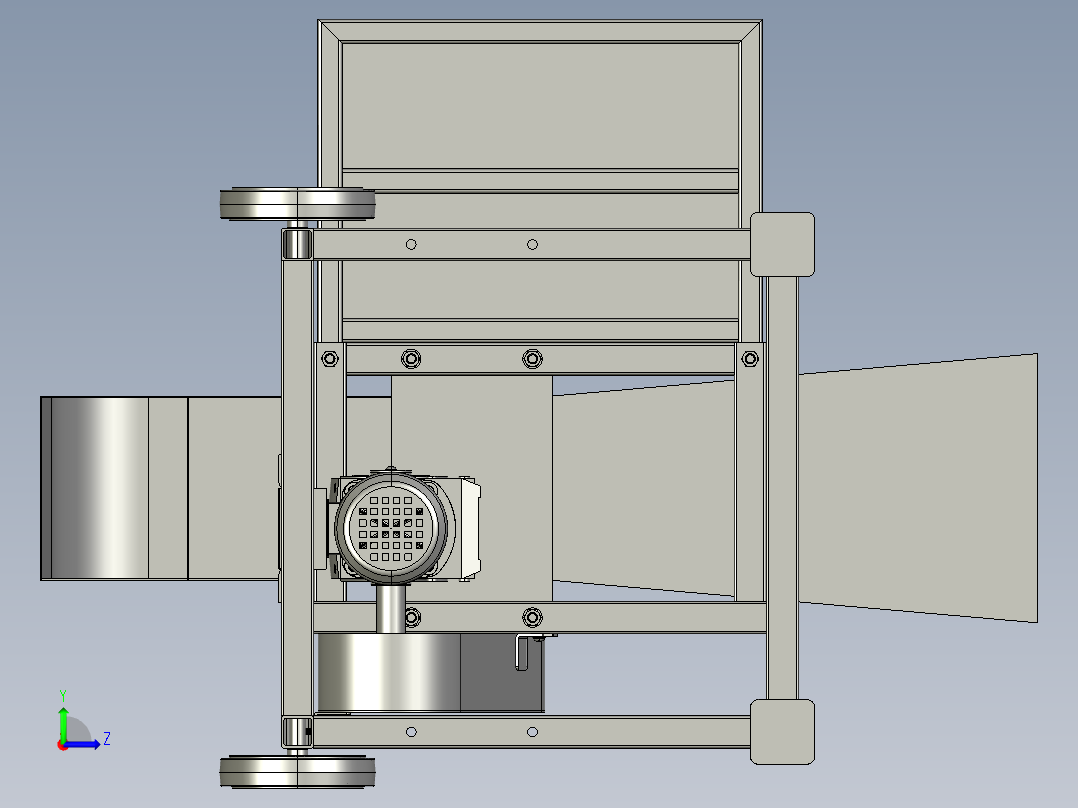 A2004542-木材粉碎机 - 木柴劈木机左视图