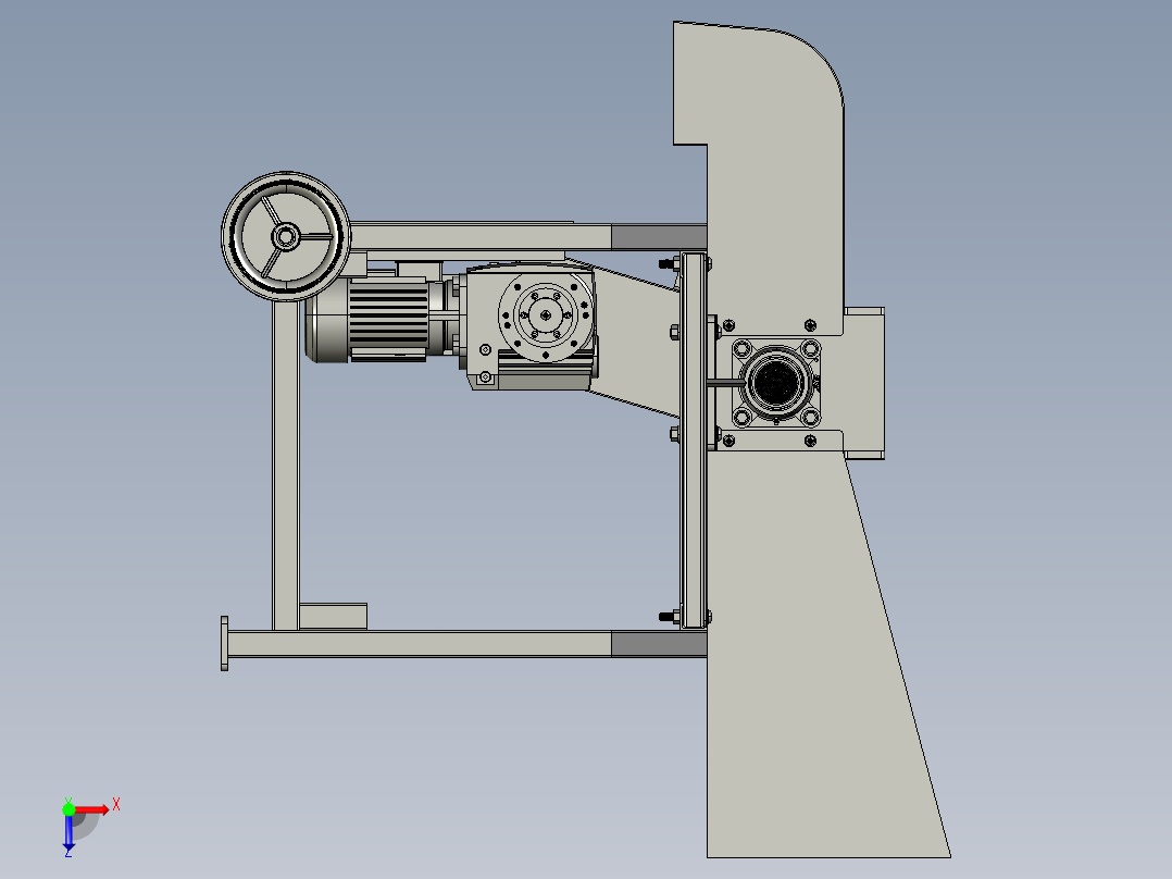 A2004542-木材粉碎机 - 木柴劈木机俯视图