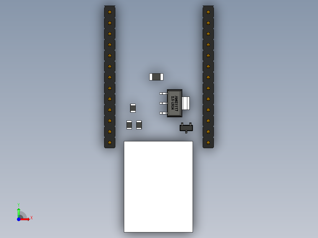 B2005213-无线标签WT32-ETH01的模型前视图