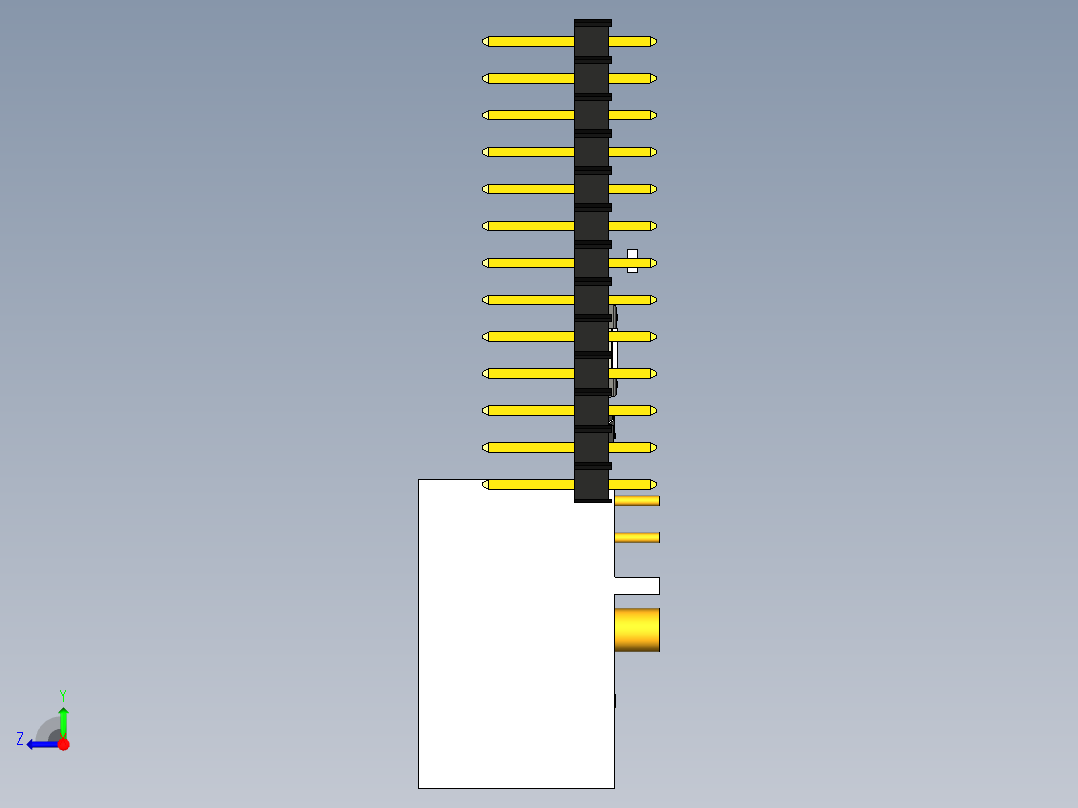 B2005213-无线标签WT32-ETH01的模型右视图