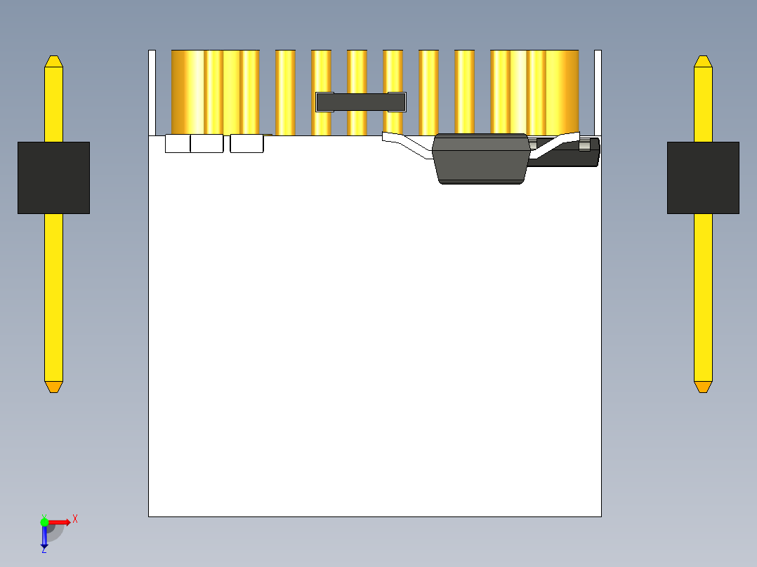 B2005213-无线标签WT32-ETH01的模型俯视图
