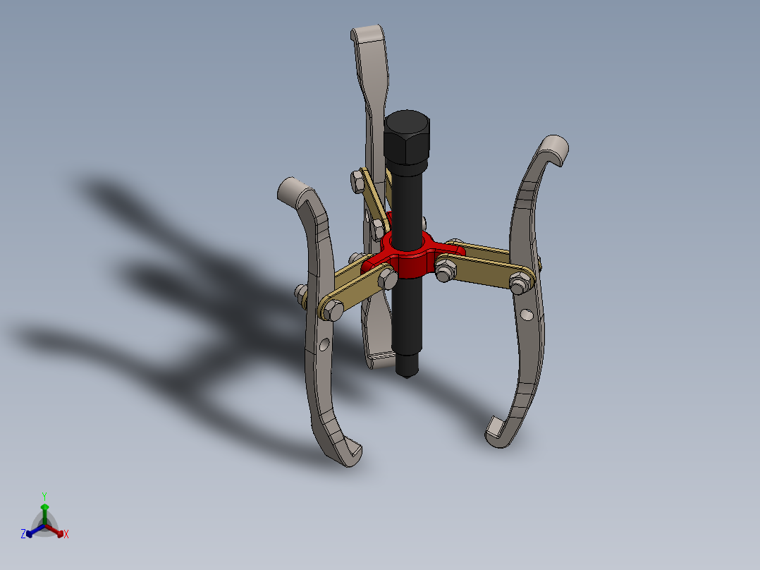 A0003144-拉玛拉拔器正等轴测图