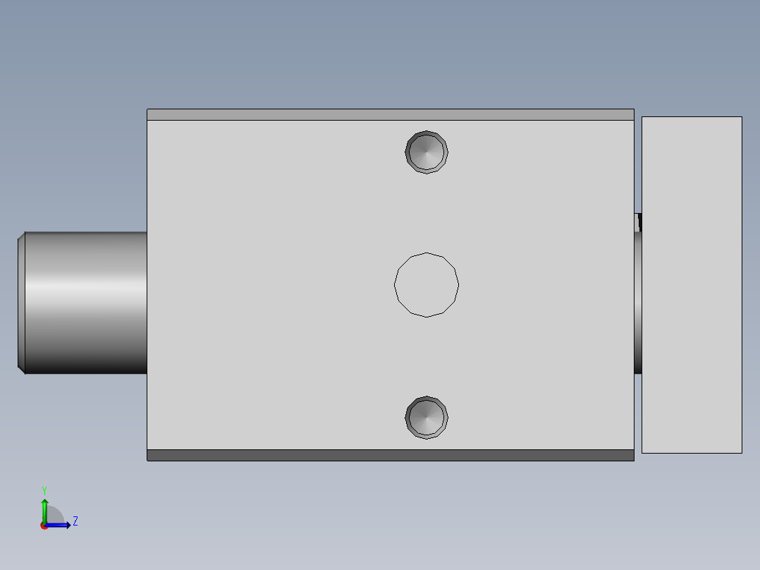 费斯托气缸170854_DFM-32-20-P-A-GF左视图