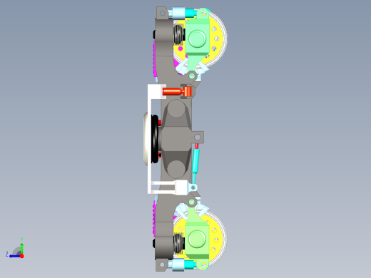 高速轨道车转向架右视缩略图