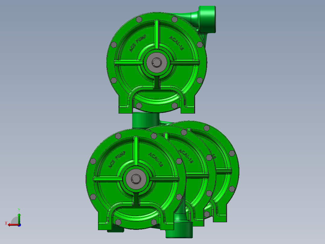 4款FMC-CW-800皮带驱动离心泵后视图