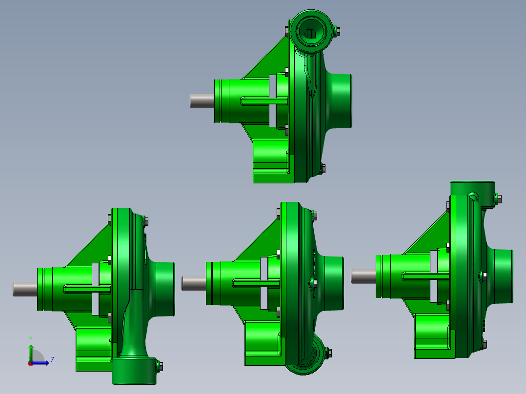 4款FMC-CW-800皮带驱动离心泵左视图