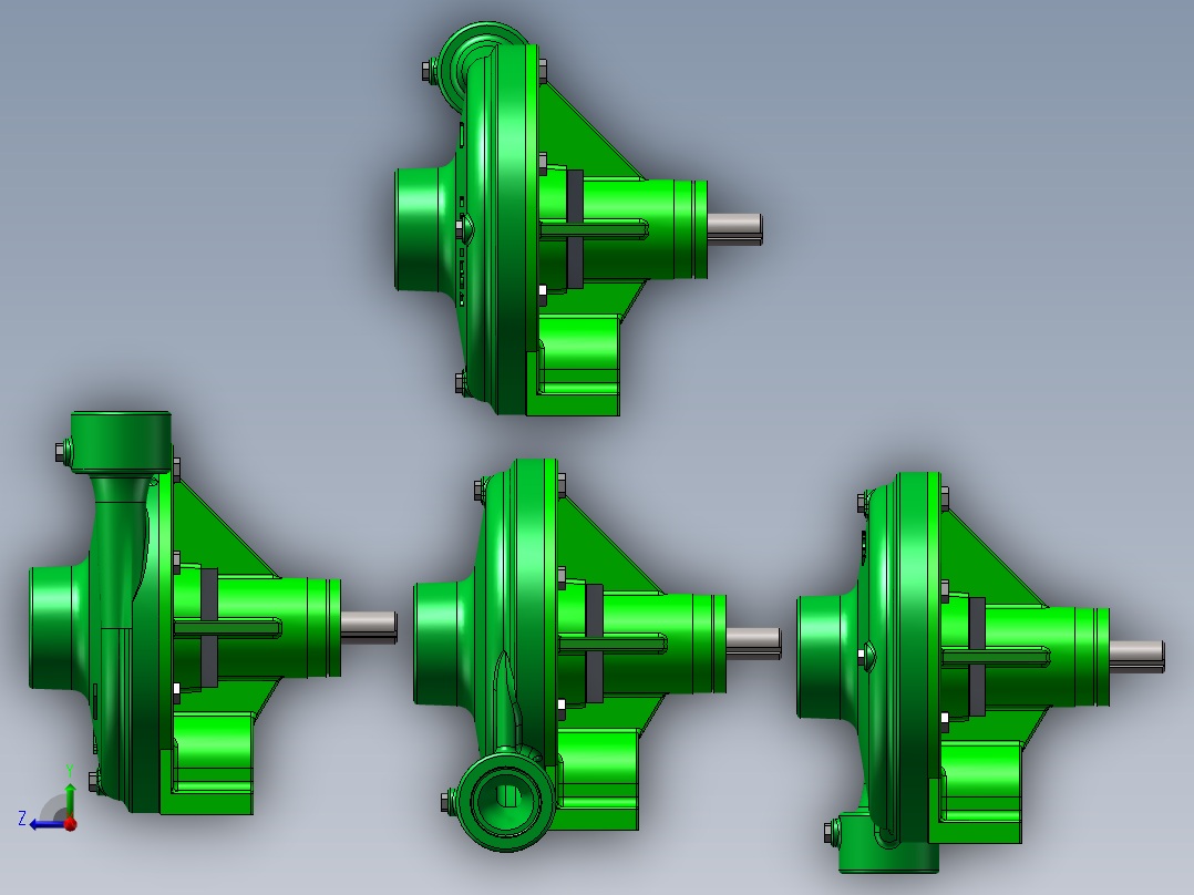 4款FMC-CW-800皮带驱动离心泵右视图