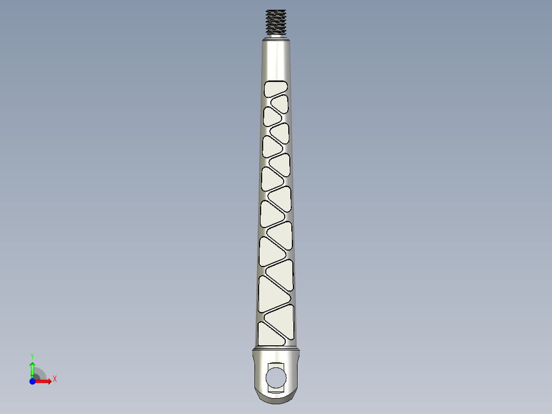 用于练习目的的部分前视图
