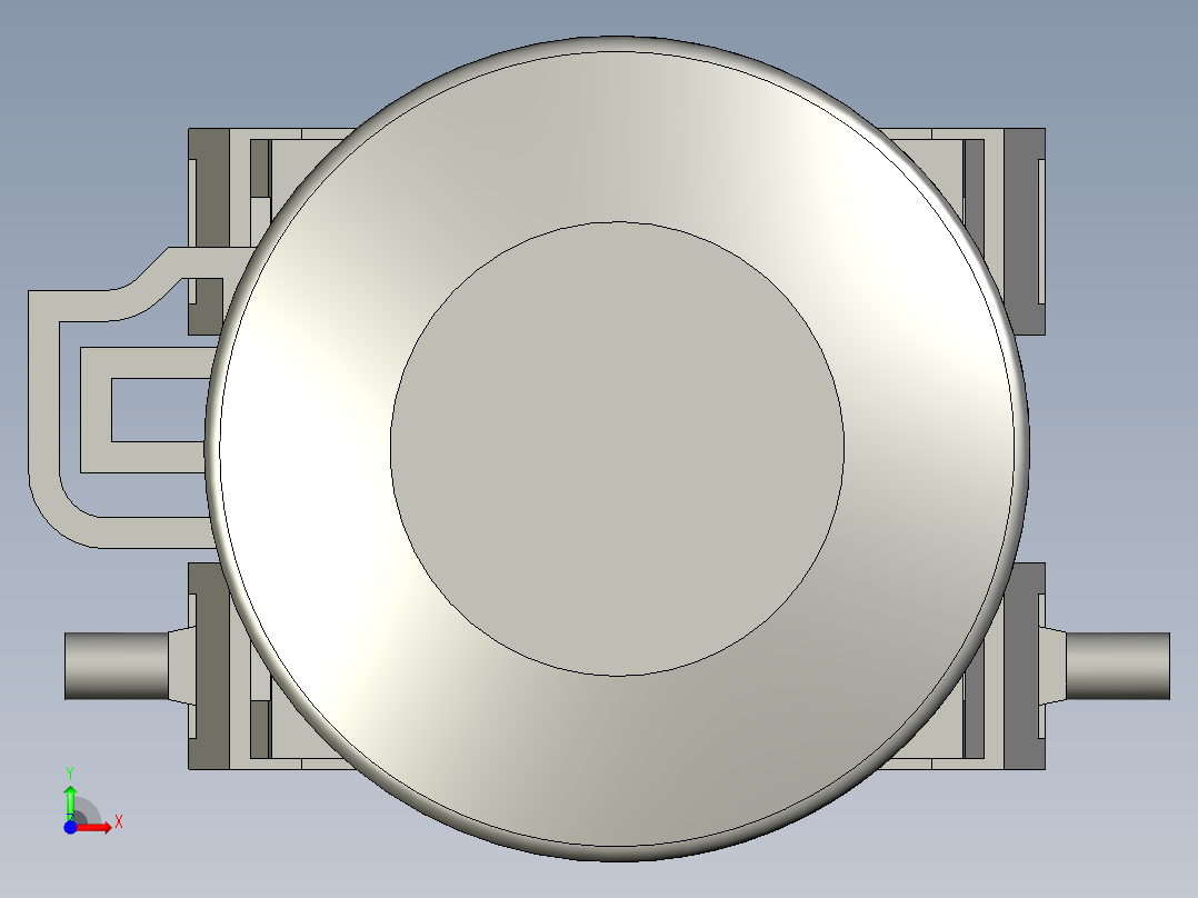 ZB5AS54C锁定式急停按钮头前视图