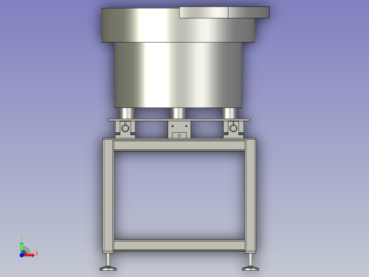 堵头振动盘支架-左旋前视缩略图