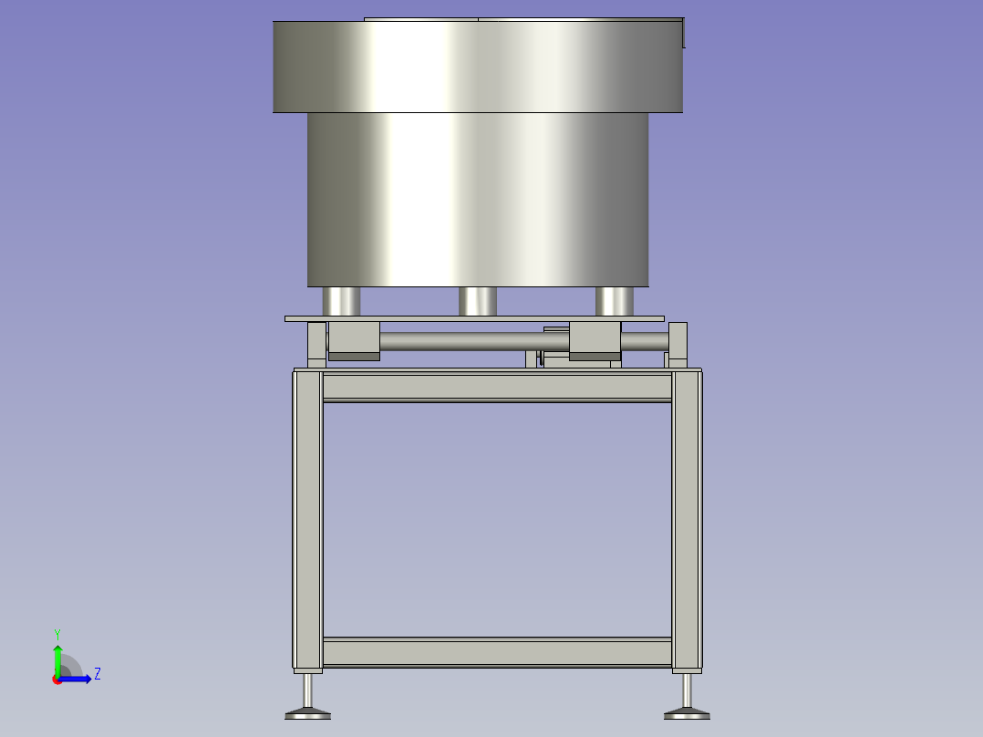 堵头振动盘支架-左旋左视图