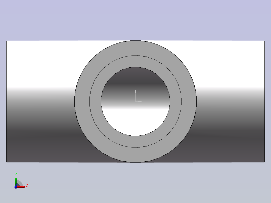 U-PVC_TEE_DN15前视图