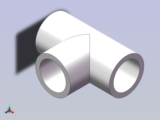 U-PVC_TEE_DN15正等轴测缩略图