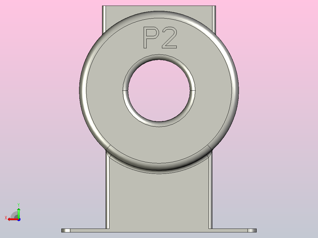 LMZW1-0.5 35电流互感器三维模型202011后视图