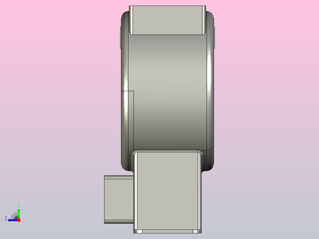 LMZW1-0.5 35电流互感器三维模型202011右视图