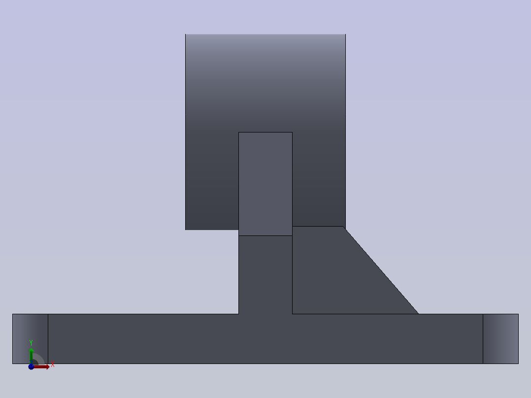 初学者不易的形状，通过持续努力变得简单。前视图