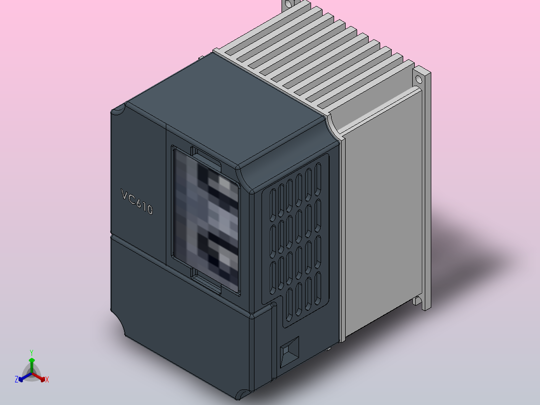 VC610系列数控机床专用高性能矢量型变频器[VC610-2S002G]主视图