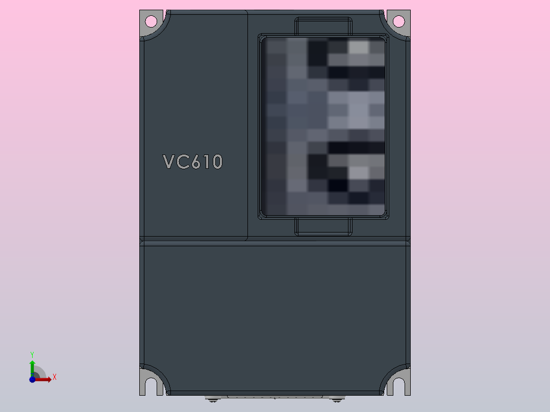 VC610系列数控机床专用高性能矢量型变频器[VC610-2S002G]前视图