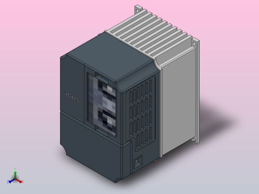 VC610系列数控机床专用高性能矢量型变频器[VC610-2S002G]正等轴测缩略图
