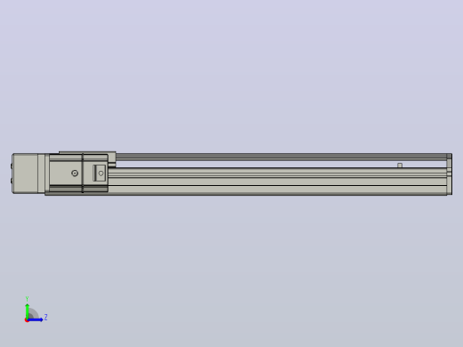 SYS12-BL-450-200W滚珠花健、支撑座、滚珠丝杠、交叉导轨、直线模组.STEP左视缩略图