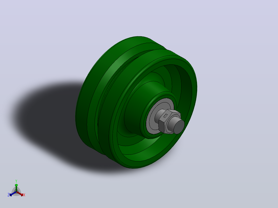 脚轮Colson-6_08299_559 COND正等轴测图