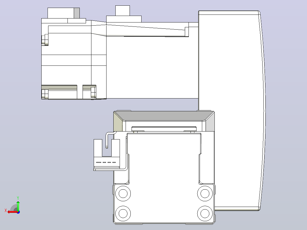 皮带直线轴双滑块型TPA-GCBS-50-P42-L550-LU-M10-N3后视图