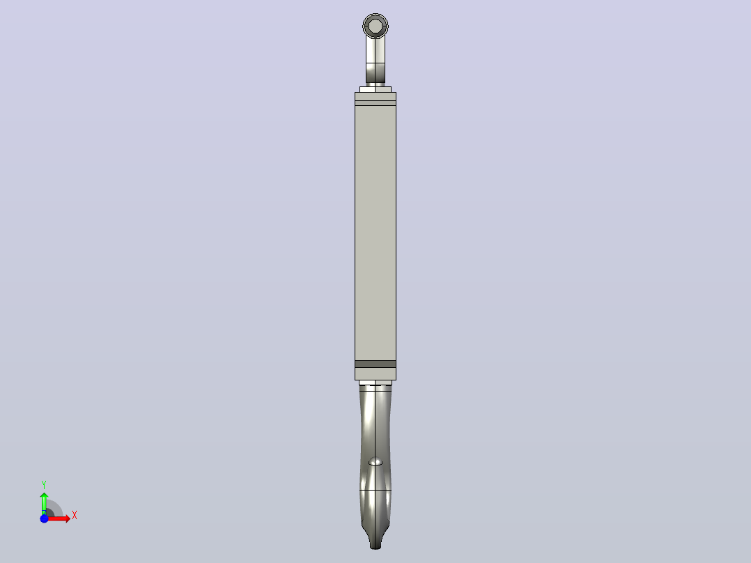 国标GB旋转式索具螺旋扣_CU型M12-315前视图