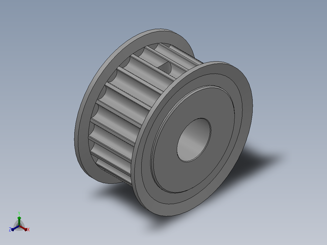 带顶丝圆孔标准型圆弧形齿同步带轮8YU型_S8YUHT-22-25-dt18-A主视图