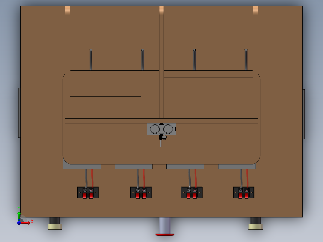 普通气动PCB高压测试治具前视图