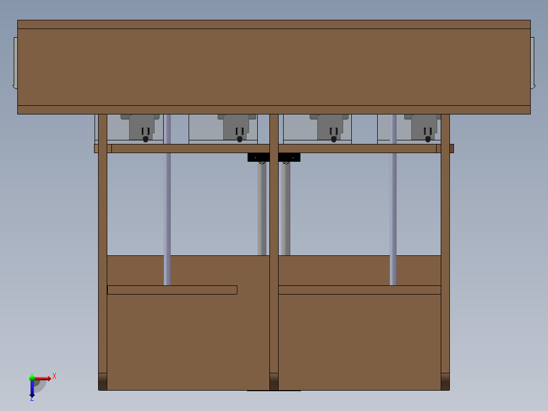 普通气动PCB高压测试治具俯视图