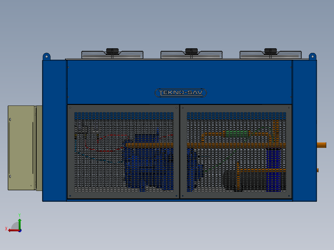 工业冷库机组sw16后视图