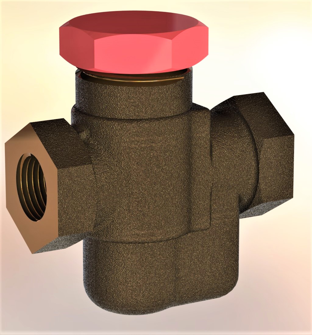 空气气压预扣阀3D数模图纸 Solidworks设计 附工程图