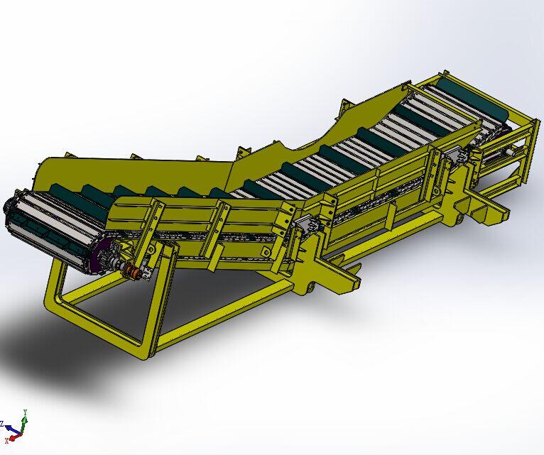 链式输送机3D模型