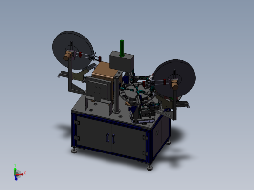 自动化转盘式五金件组装机 3D模型