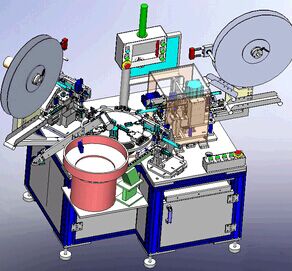 自动化转盘式五金件组装机 3D模型