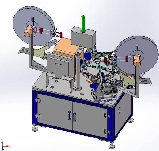 自动化转盘式五金件组装机 3D模型缩略图
