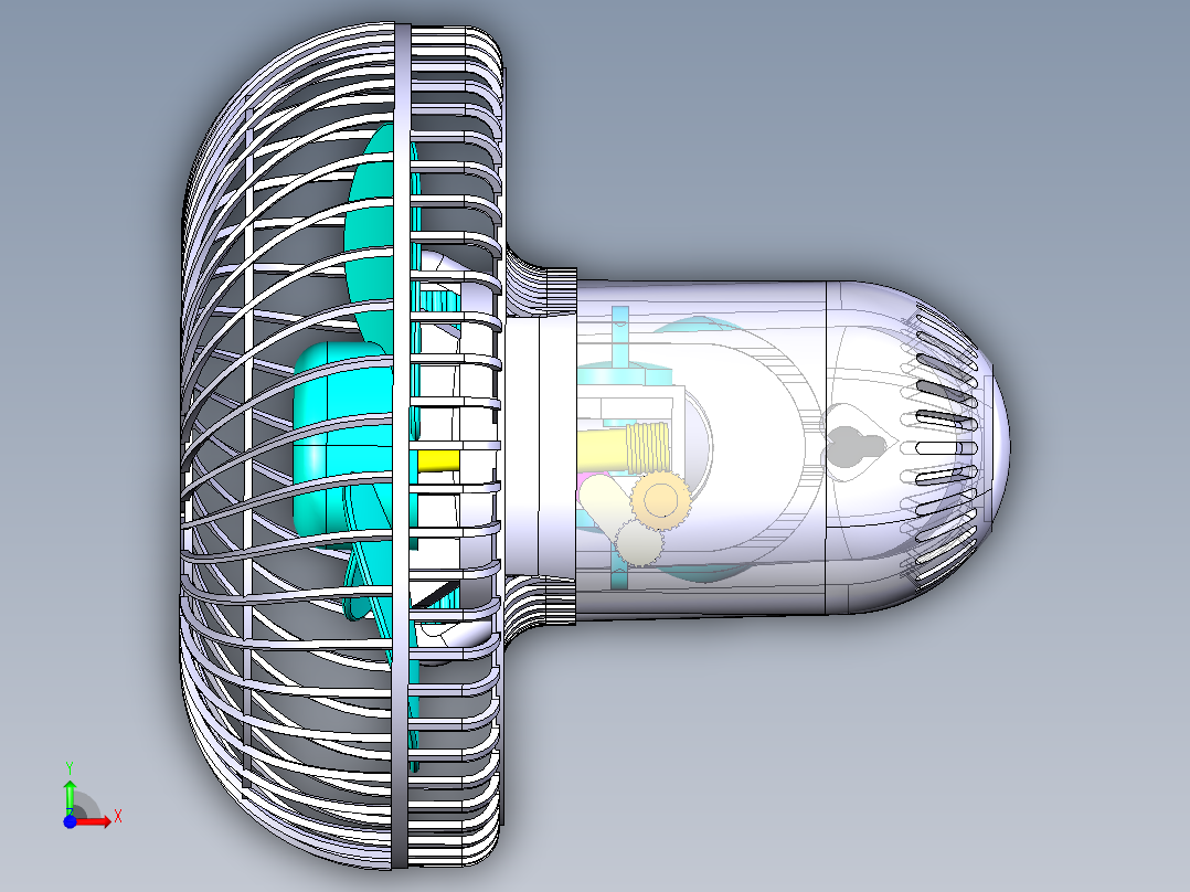 风扇前视图