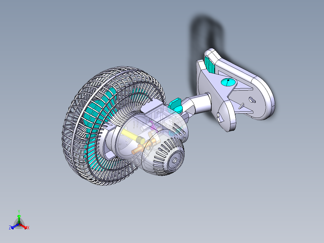 风扇正等轴测图
