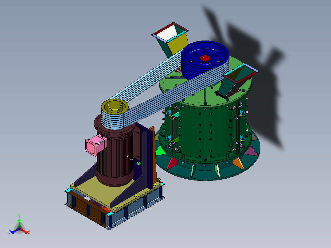 立式制砂复合破碎机