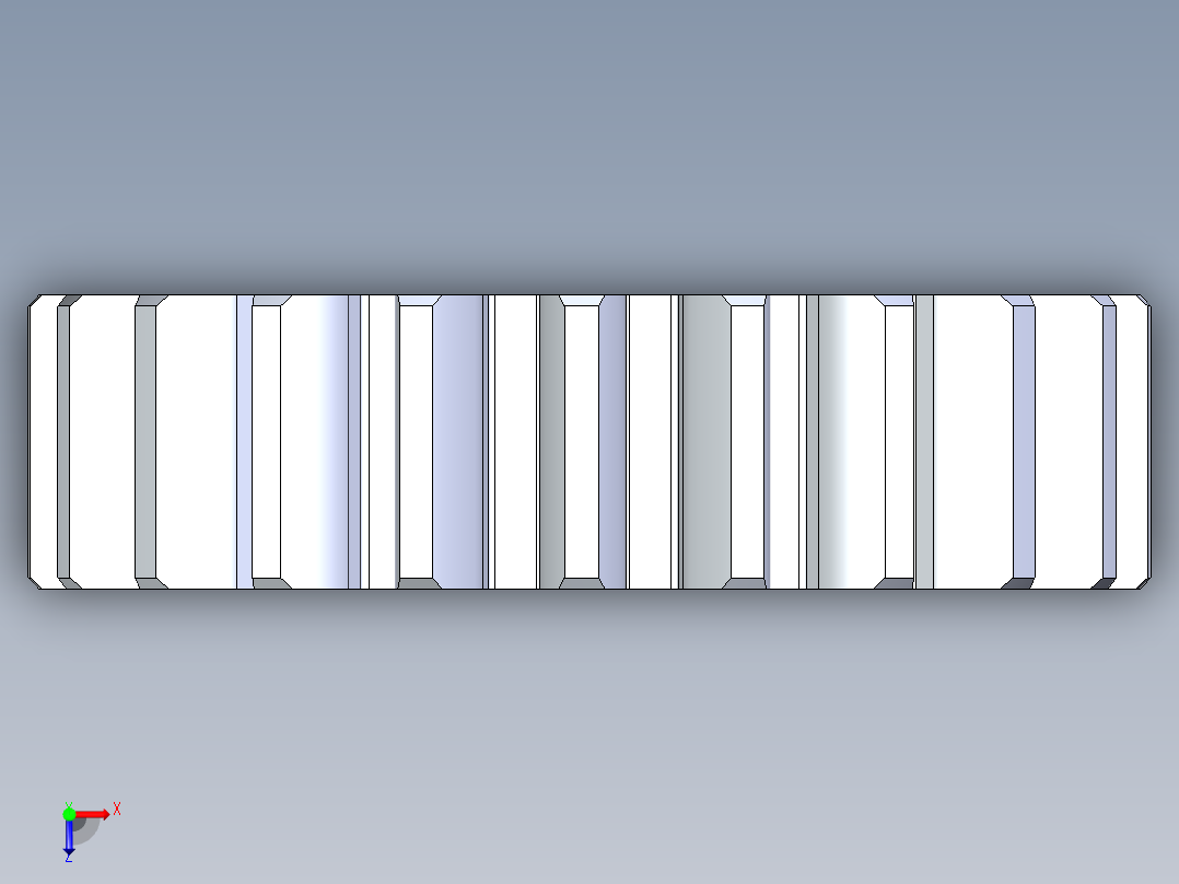 正齿轮压力角20 -48dp-20pa-21t spur gear俯视图