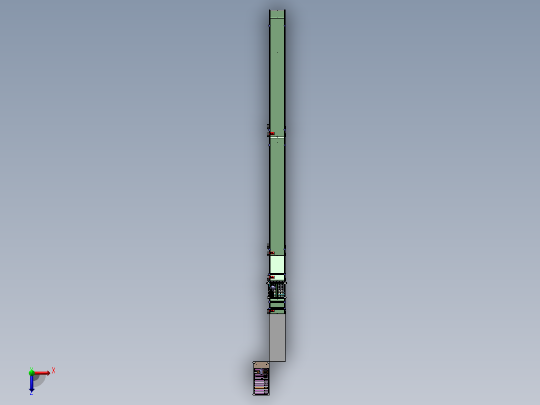 堆垛简易自动化设备俯视图