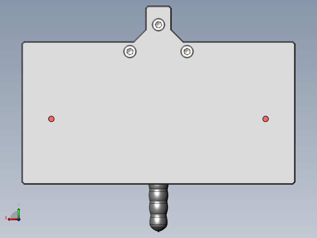 压合后位置度治具后视图