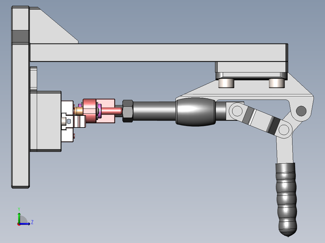 压合后位置度治具左视图