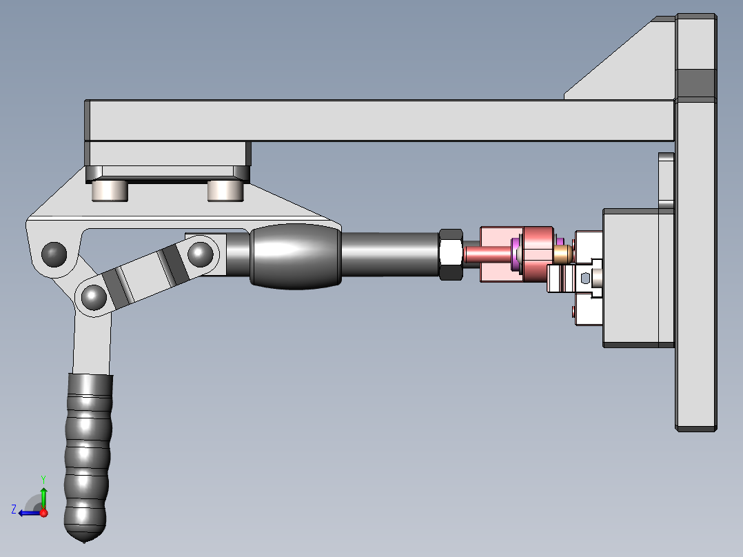 压合后位置度治具右视图